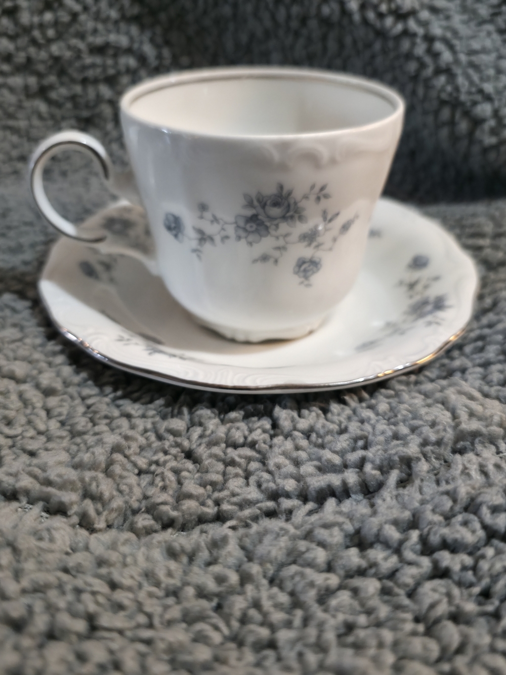 Haviland White Porcelain Plate with Green Backstamp